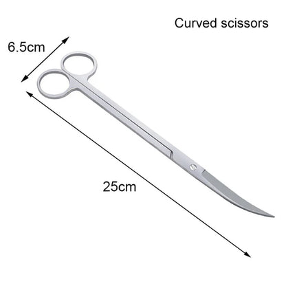 Aquarium Scissors Tweezers Tool Fish Tank Plants Wave Scissors Water