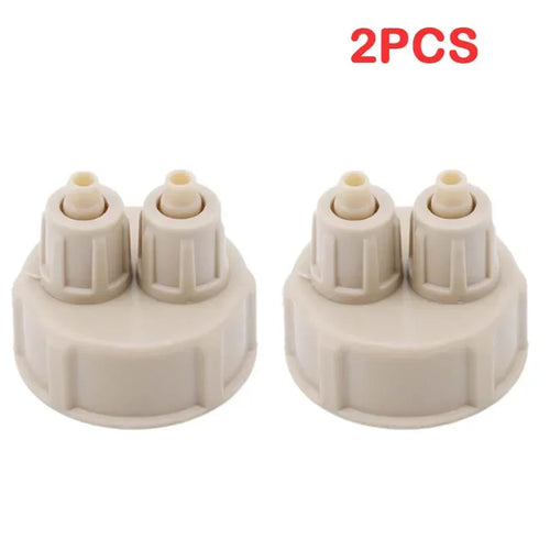 2pcs Aquarium CO2 System Tube Valve Guage Bottle Cap Aquarium Bottle