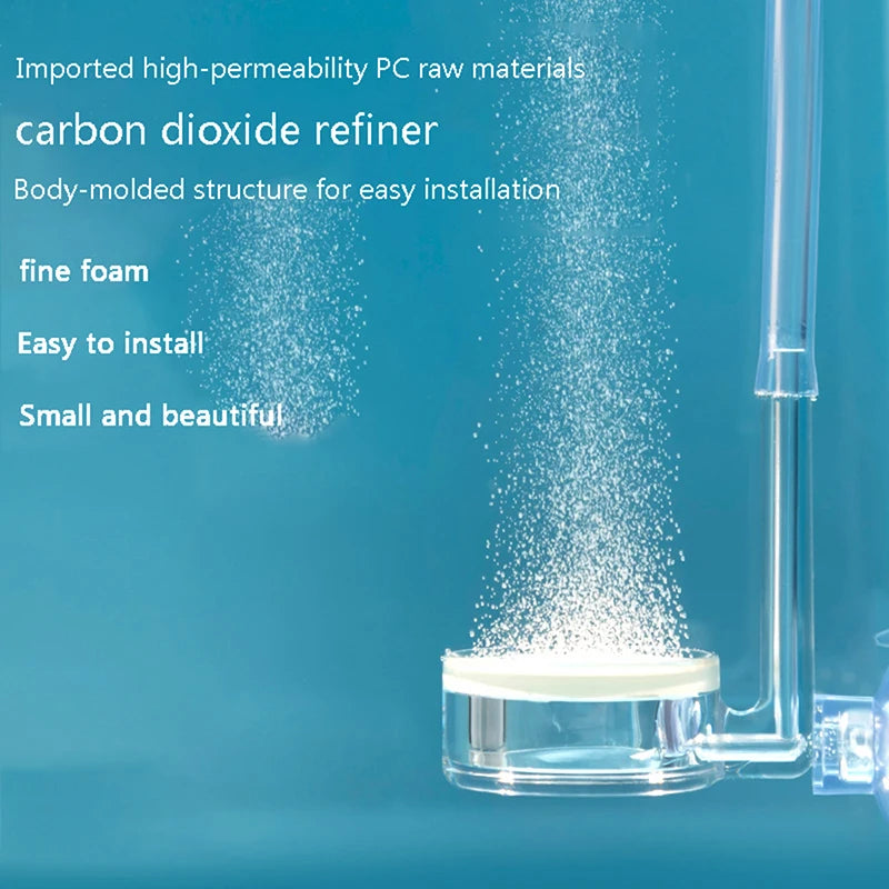 Aquarium CO2 atomizer transparent CO2 diffuser purifier integrated PC